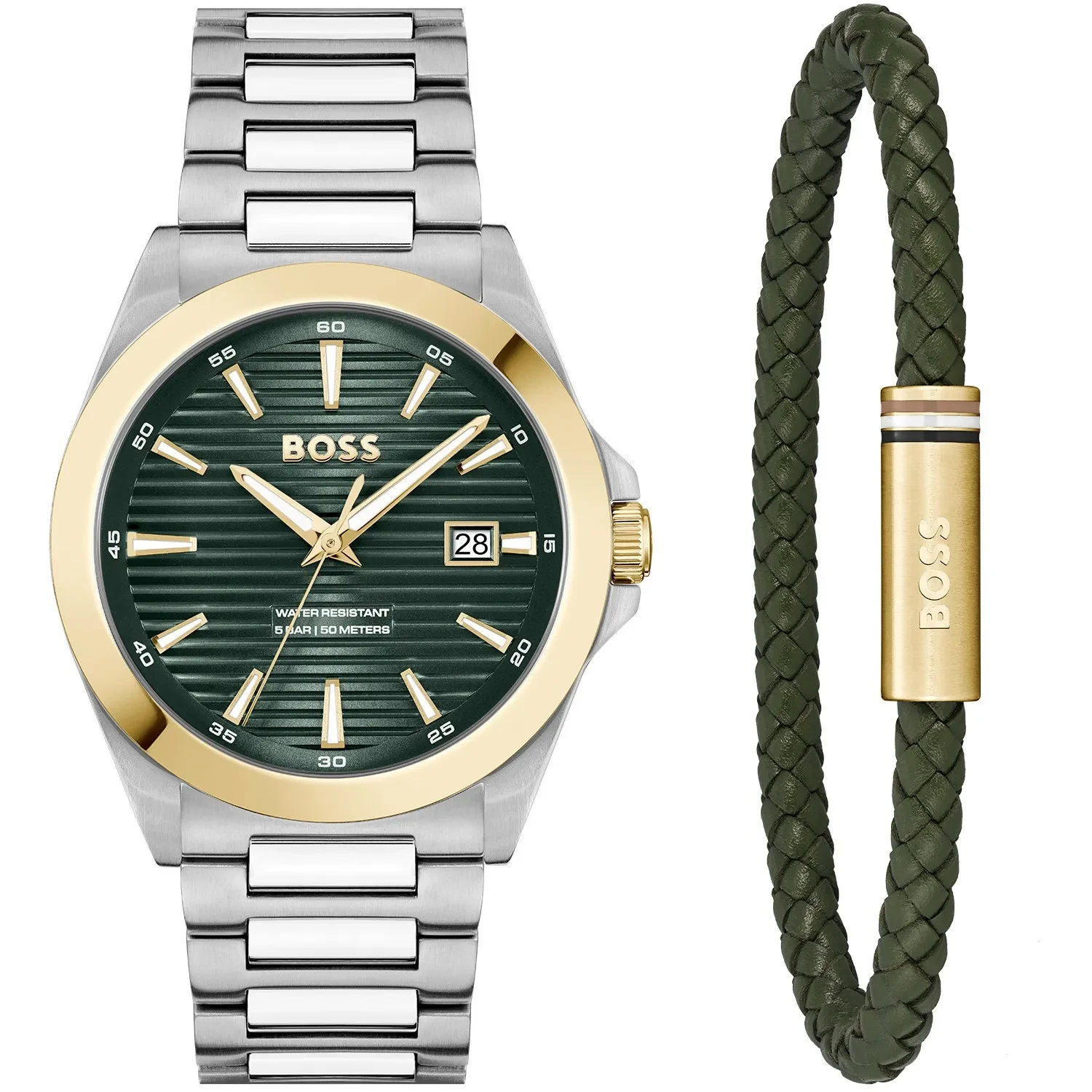 Boss Herrenuhren Boss Uhr Silber Gold HUGO BOSS Herrenuhr 1514173