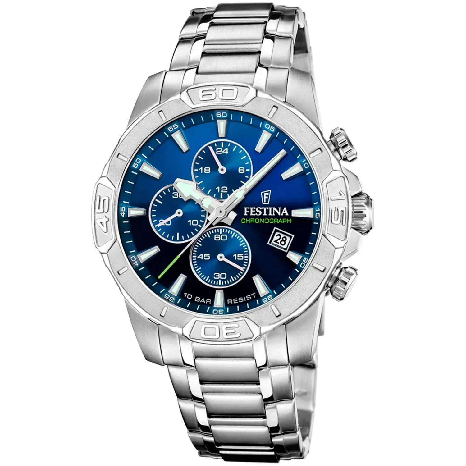 Uhr Blue Festina Uhr Silber Blau Festina F20623/2 Herren-Uhr