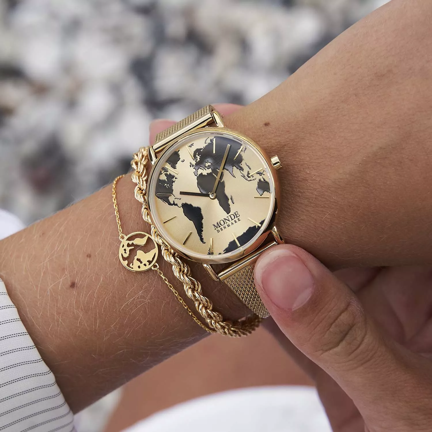 Monde Denmark Uhr Mit Weltkarte Zifferblatt HUGO #dance Damen