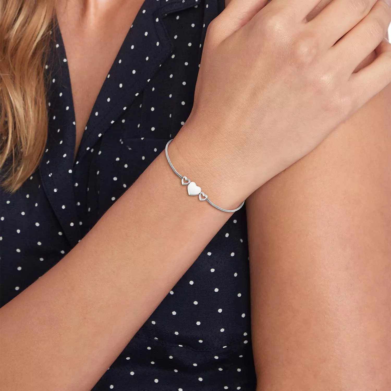 Tommy Hilfiger Hanging Heart Armband Rostfreier Stahl 278067 