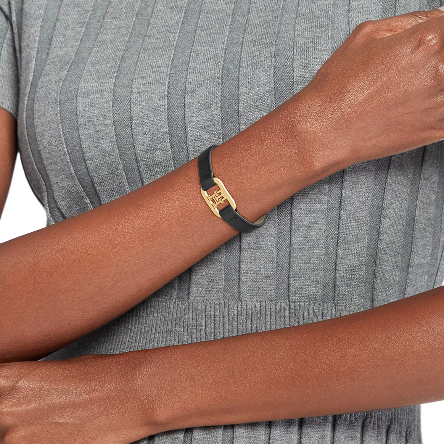 Tommy Hilfiger TH Monogram Armband Leder 2780830 - Ditur