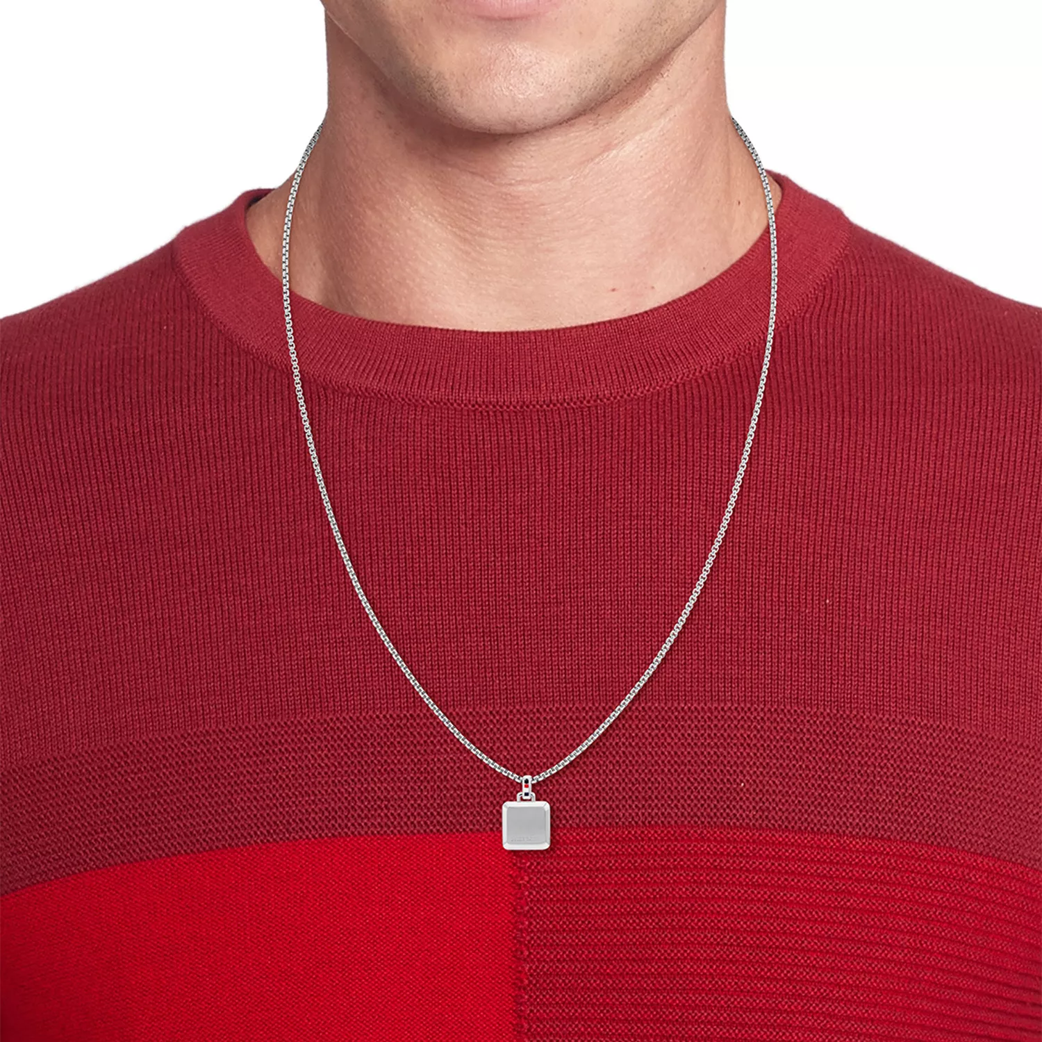 Tommy Hilfiger Square Halskette Rostfreier Stahl 2790543 - D