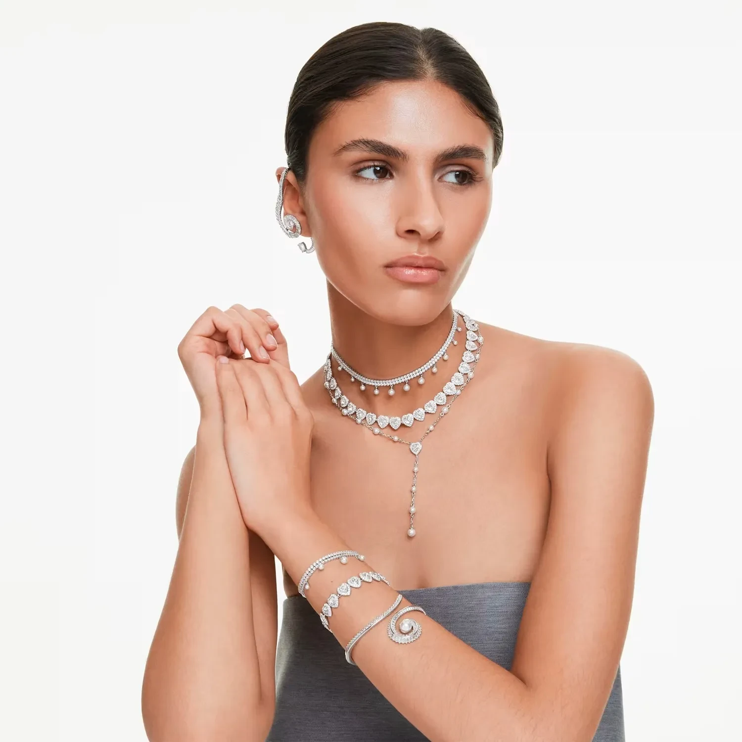 Swarovski Ariana Grande Y Halskette Rostfreier Stahl 5720855