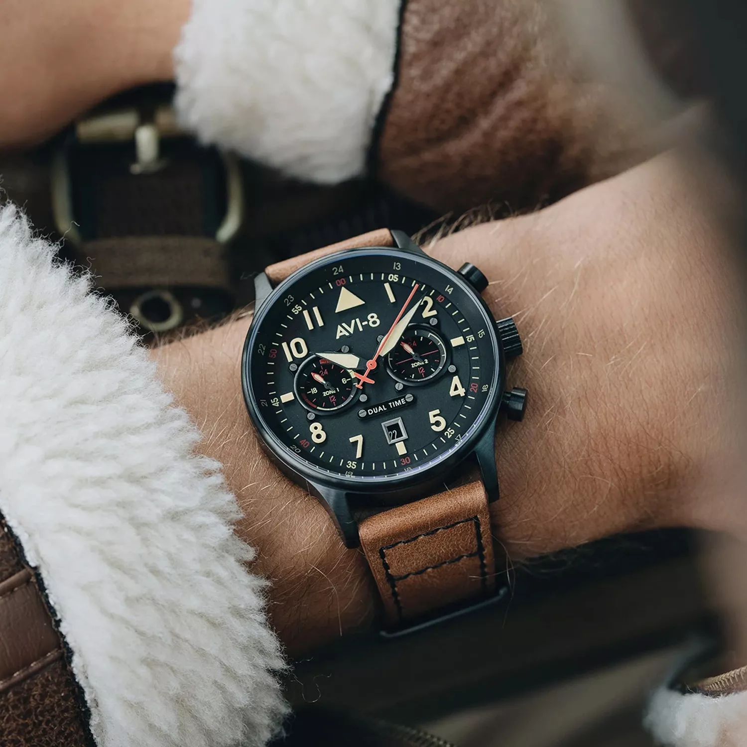 AVI-8 Carey Dual Time AV-4088-03 Ditur