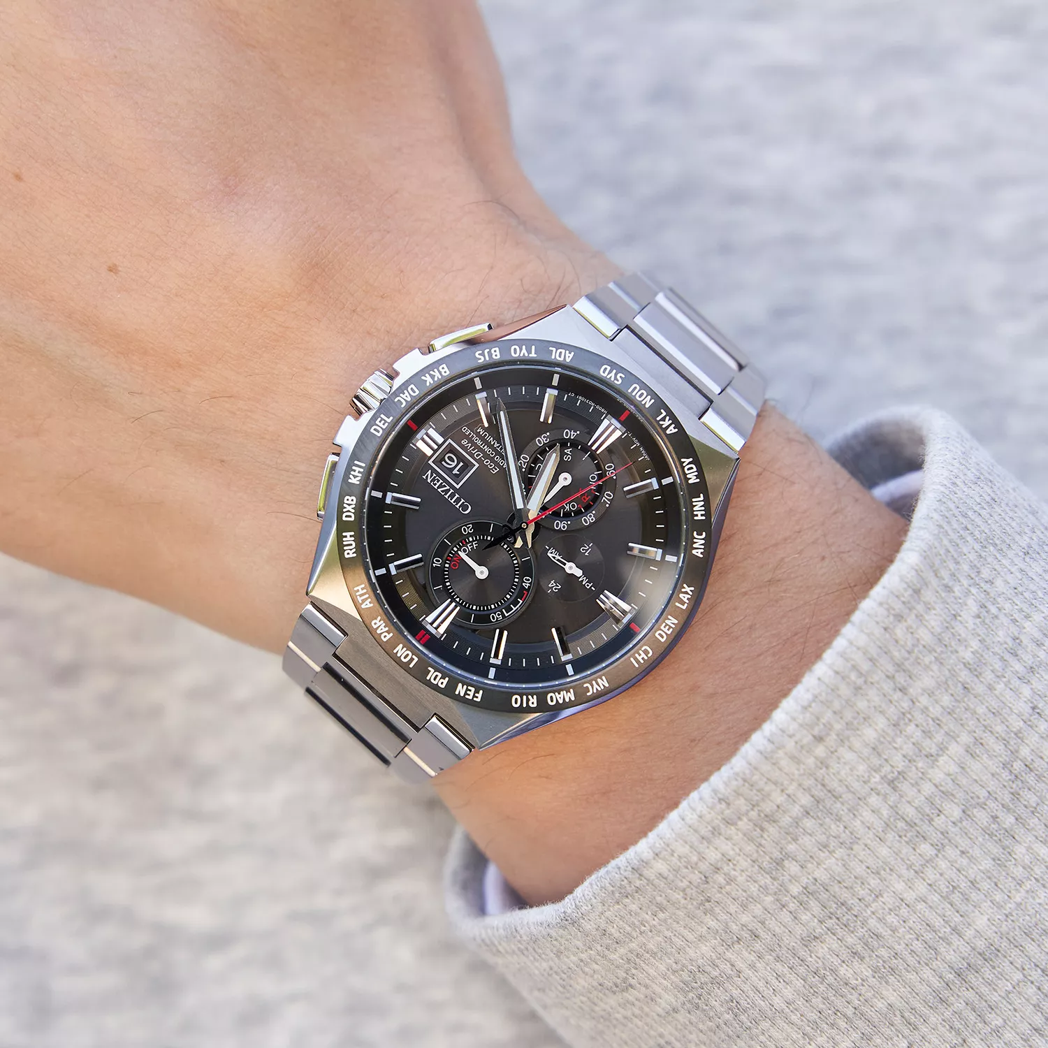 Citizen Eco-Drive Radiocontrolled Titanium AT8234-85E - Ditu 