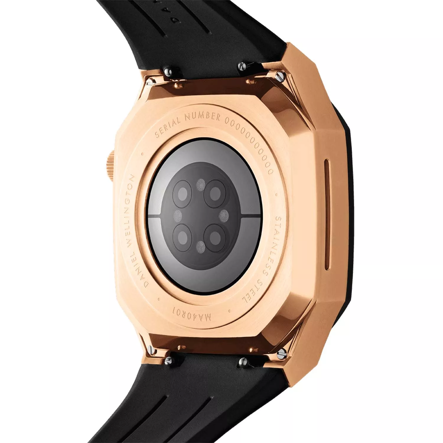 Daniel Wellington Switch 40 mm rose gold Gummi Armband DW012