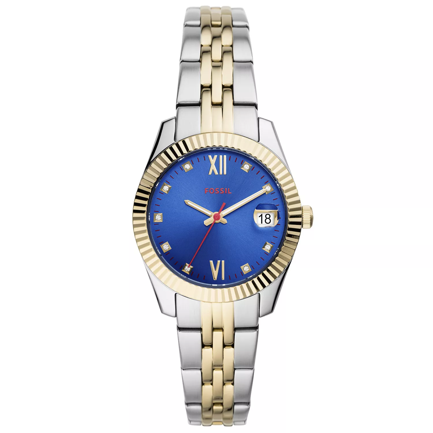 Damenuhr Scarlette Fossil Damenuhr Es4317 Silber Uhren Damen Fossil