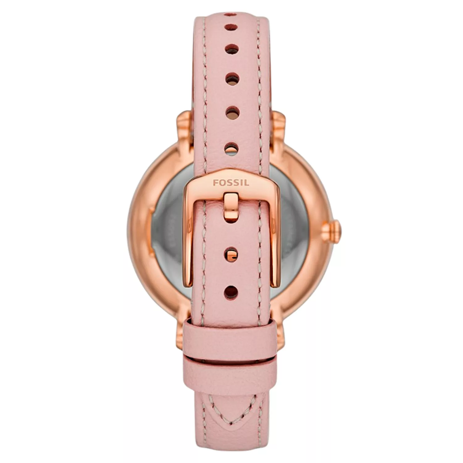 Leather Fossil Damenuhr Riley Rosegold Fossil Riley Fossil