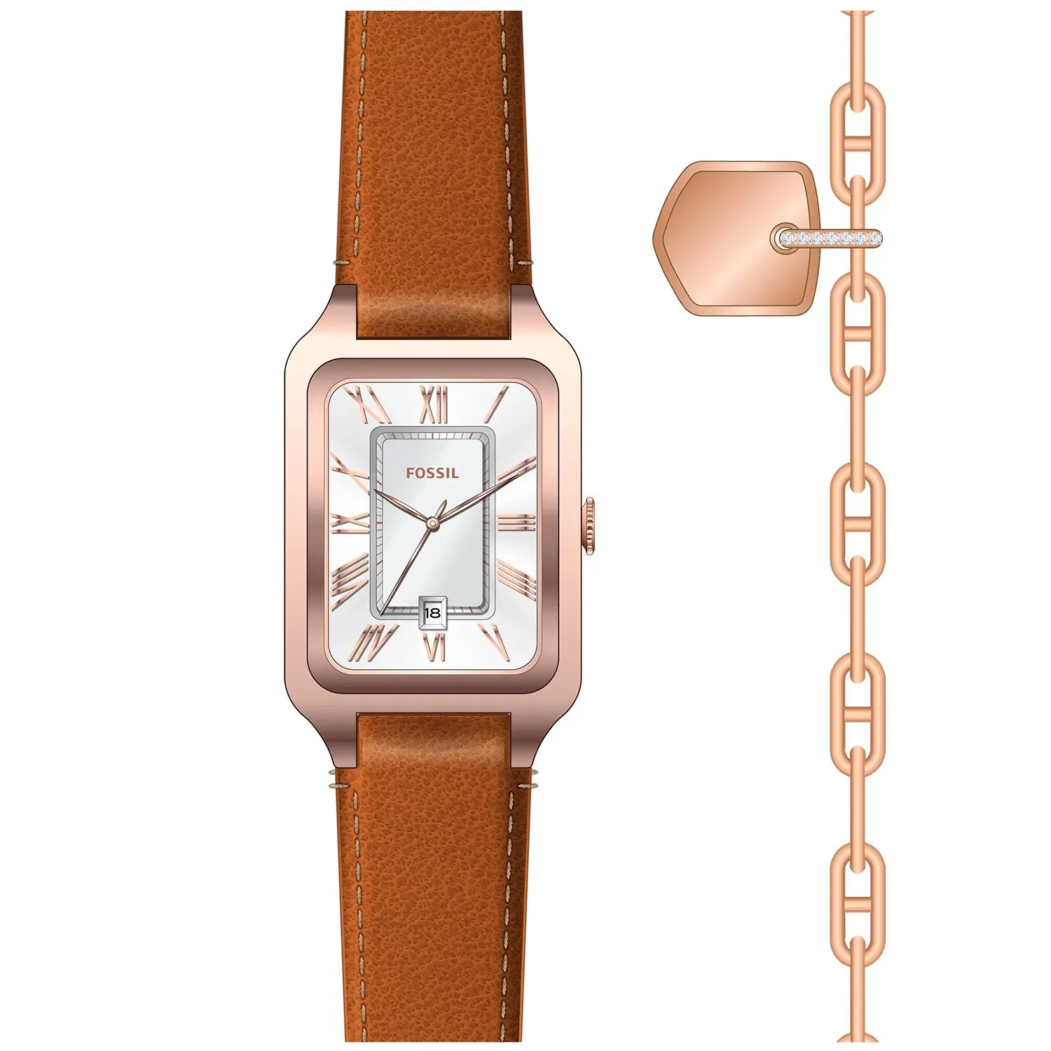 Raquel Armband FÃ¼r Fossil Uhr Damen Fossil Raquel