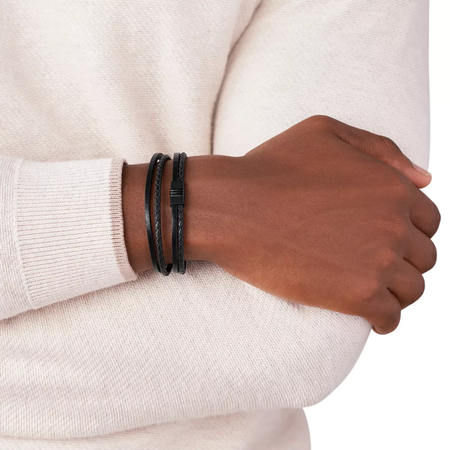 Bracelet ArmbÃ¤nder Fossil Herren Fossil JF03098001 Armband Leder