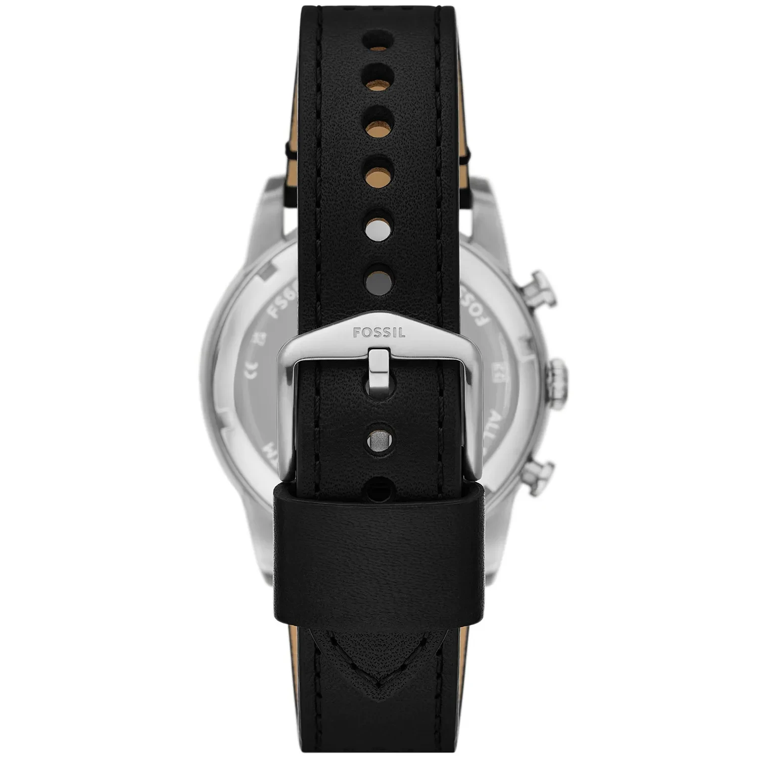 Fossil Herrenuhr FS6086 – Analoge Quarzuhr Mit Lederarmband, Chronograph & Wasserdicht Bis 50 M