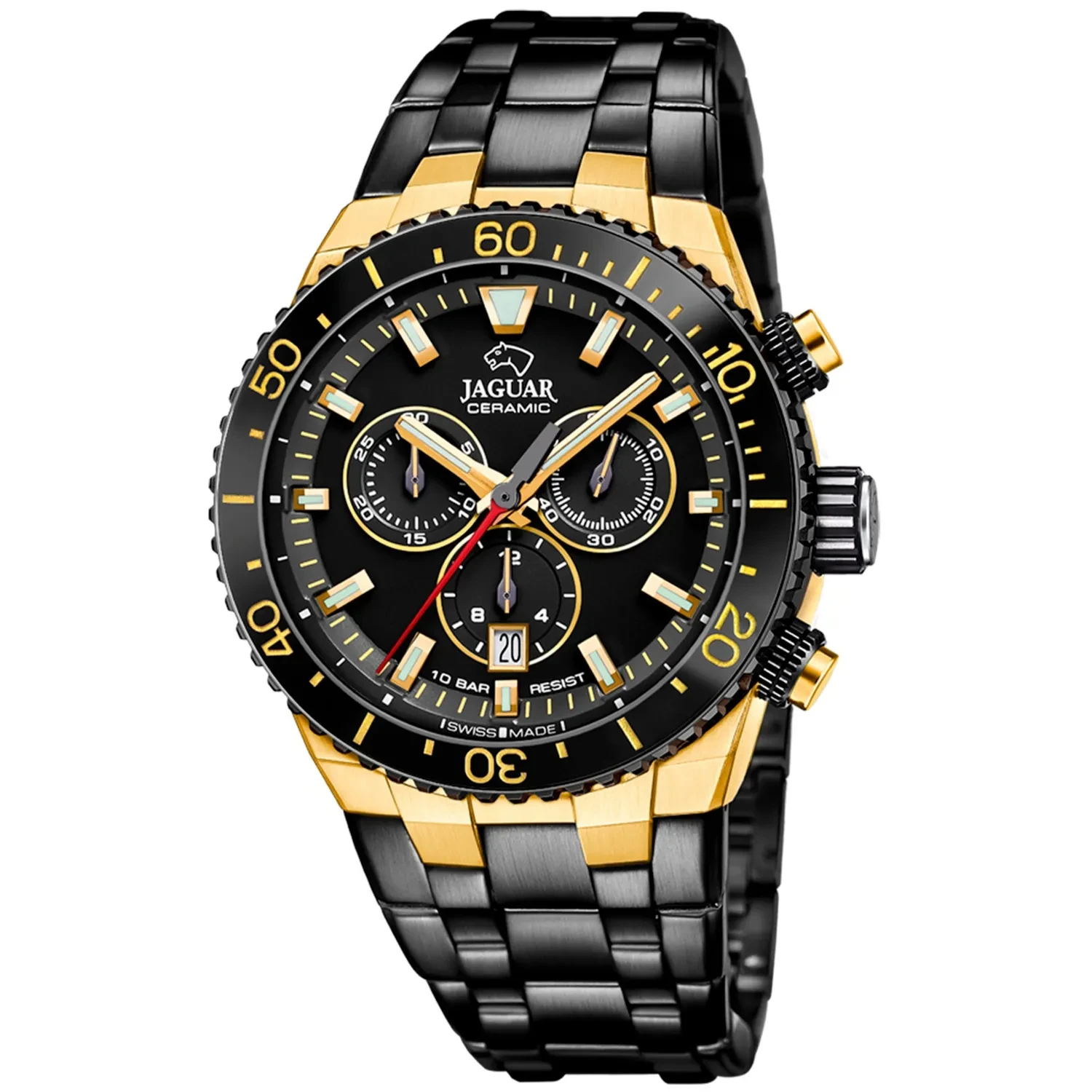 Jaguar Special Edition Jaguar Uhr Gold Schwarz Jaguar Automatik