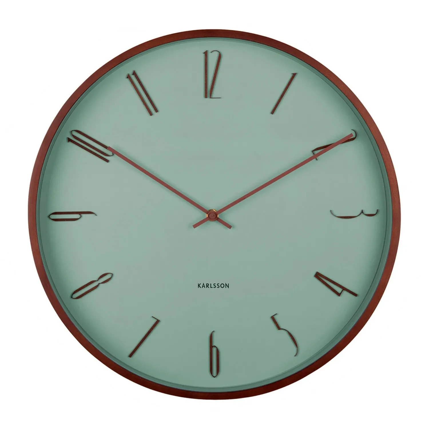 Grün Karlsson Uhr Holz Karlsson Scandia Wanduhr KA6014GR Ditur