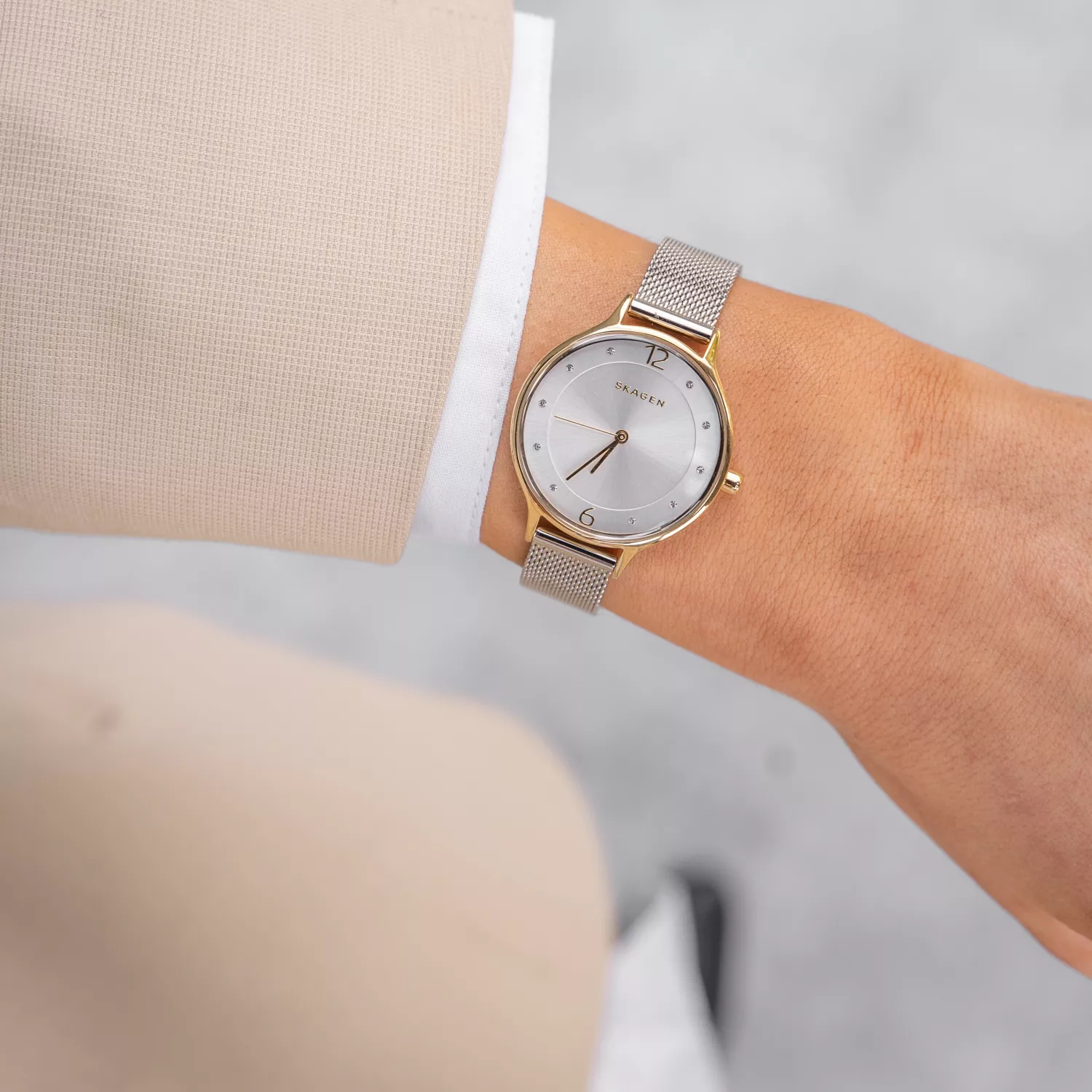 Skw2149 Skagen Uhr Frauen Skagen Armbanduhr Skagen Damenuhr Silber