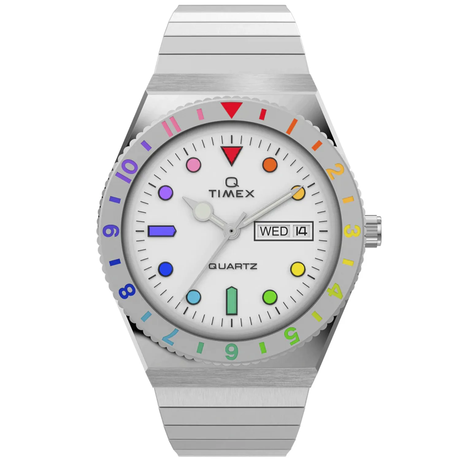 TIMEX] 腕時計 タイメックス Timex Q Rainbow ホワイト