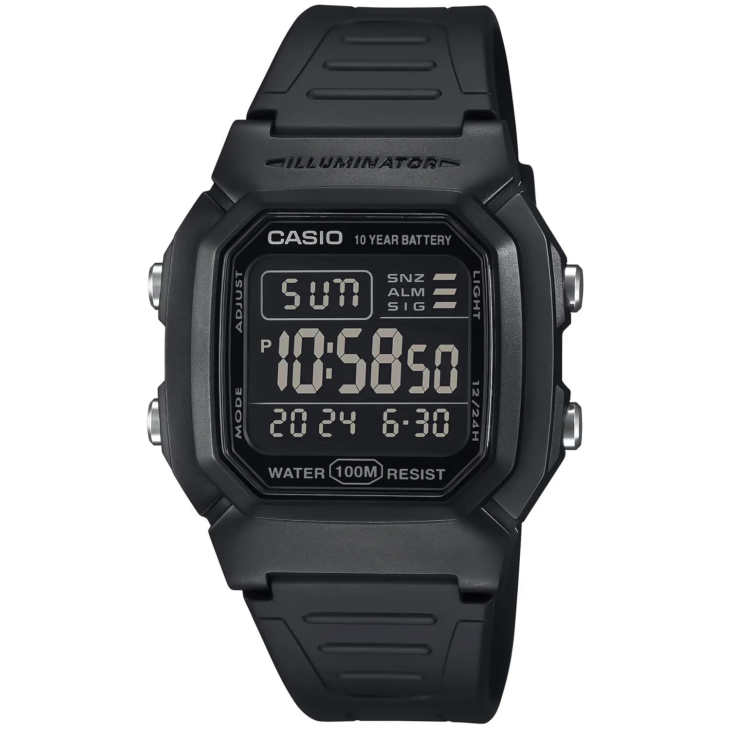 Casio Men's Digital Quartz Watch with Resin Strap WS-1400H