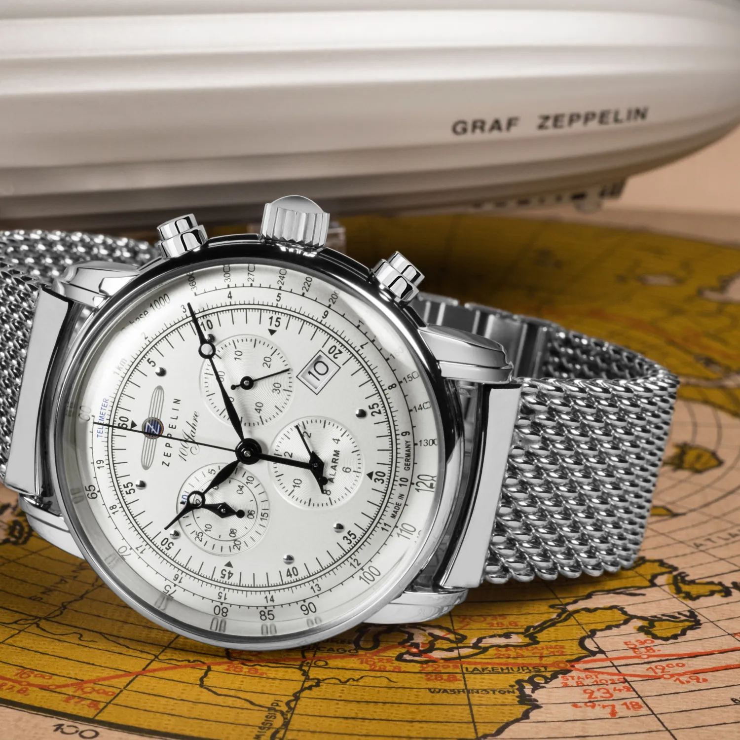 Chronograph Zeppelin Uhren 100 Jahre Automatik Pointtec Zeppelin