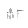 STINE A Jewelry Dancing Three Leaves Ohrring Single Silber 1158-00-S