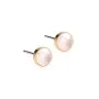 Blomdahl GT Bezel Pearl Ohrringe Titan 15-1309-59