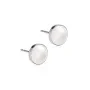 Blomdahl ST Bezel Pearl Ohrringe Titan 15-1406-59