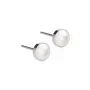 Blomdahl ST Bezel Pearl Ohrringe Titan 15-1409-59