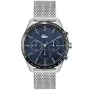 Lacoste Boston 2011163 Uhr mit Blau Zifferblatt und einem Gehäuse von 42 mm im Durchmesser und einem Netzarmband in Silber