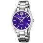 Festina Lady Alegria F20622/A Uhr mit Lila Zifferblatt und einem Gehäuse von 37 mm im Durchmesser und einem Metallarmband in Silber