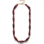 ANNI LU Red Jasper Halskette Vergolded Messing 262-20-46