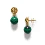 ANNI LU Malachite Ohrringe Vergolded Messing 262-30-64