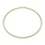 Swarovski Matrix Tennis Halskette Edelstahl Vergoldet 5681795