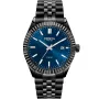 Dissing D1279 Uhr mit Blau Zifferblatt und einem Gehäuse von 41 mm im Durchmesser und einem Metallarmband in Schwarz