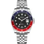Dissing Diver D1193 Uhr mit Schwarz Zifferblatt und einem Gehäuse von 43 mm im Durchmesser und einem Metallarmband in Silber