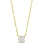 Alier Studio Aura Solitaire Halskette Gold 0,50 ct. AS006