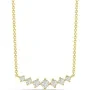 Alier Studio Linea Cluster Halskette Gold 0,33 ct. AS009