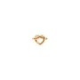 Jane Kønig Big Tied Heart Stud Ohrring Single Silber Vergoldet BTHS-AW25-G