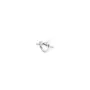 Jane Kønig Big Tied Heart Stud Ohrring Single Silber BTHS-AW25-S