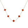 SKØR Clove Red Halskette Rostfreier Stahl SK0042
