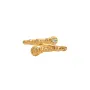 IX Studios Crunchy Nature Ring Silber Vergoldet DMN0315GDWH