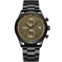 Dissing New Age D1086 Uhr mit Braun Zifferblatt und einem Gehäuse von 42 mm im Durchmesser und einem Metallarmband in Schwarz