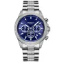 Dissing D1097 Uhr mit Blau Zifferblatt und einem Gehäuse von 43 mm im Durchmesser und einem Metallarmband in Silber