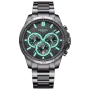 Dissing Tuatara D1107 Uhr mit Schwarz Zifferblatt und einem Gehäuse von 46 mm im Durchmesser und einem Metallarmband in Schwarz