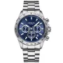 Dissing MK9 D1204 Uhr mit Blau Zifferblatt und einem Gehäuse von 43 mm im Durchmesser und einem Metallarmband in Silber