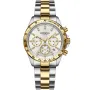 Dissing Lady MK9 Swarovski D1416 Uhr mit Silber Zifferblatt und einem Gehäuse von 39 mm im Durchmesser und einem Metallarmband, Two-Tone Armband in Gold, Silber