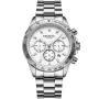 Dissing MK9 D1672 Uhr mit Weiß Zifferblatt und einem Gehäuse von 43 mm im Durchmesser und einem Metallarmband in Silber
