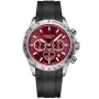 Dissing MK9 Limited Edition D1495 Uhr für Herren mit Rot Zifferblatt, das 43 mm im Durchmesser misst und mit einem Schwarz Silikonarmband Uhrenarmband versehen ist