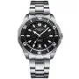 Dissing Ocean D1502 Uhr mit Schwarz Zifferblatt und einem Gehäuse von 45 mm im Durchmesser und einem Metallarmband in Silber