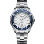 Dissing Ocean D1504 Uhr mit Weiß Zifferblatt und einem Gehäuse von 45 mm im Durchmesser und einem Metallarmband in Silber