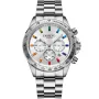 Dissing MK9 Rainbow D1532 Uhr mit Silber Zifferblatt und einem Gehäuse von 43 mm im Durchmesser und einem Metallarmband in Silber