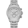 Dissing MK9 Iced Out D1098 Uhr für Herren mit Iced Zifferblatt, das 43 mm im Durchmesser misst und mit einem Stahl Metallarmband Uhrenarmband versehen ist