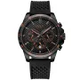 Dissing Tuatara Limited Edition D1544 Uhr für Herren mit Schwarz Zifferblatt, das 46 mm im Durchmesser misst und mit einem Schwarz Silikonarmband Uhrenarmband versehen ist